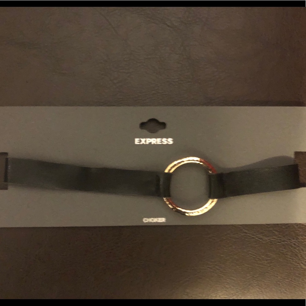 Black and gold choker